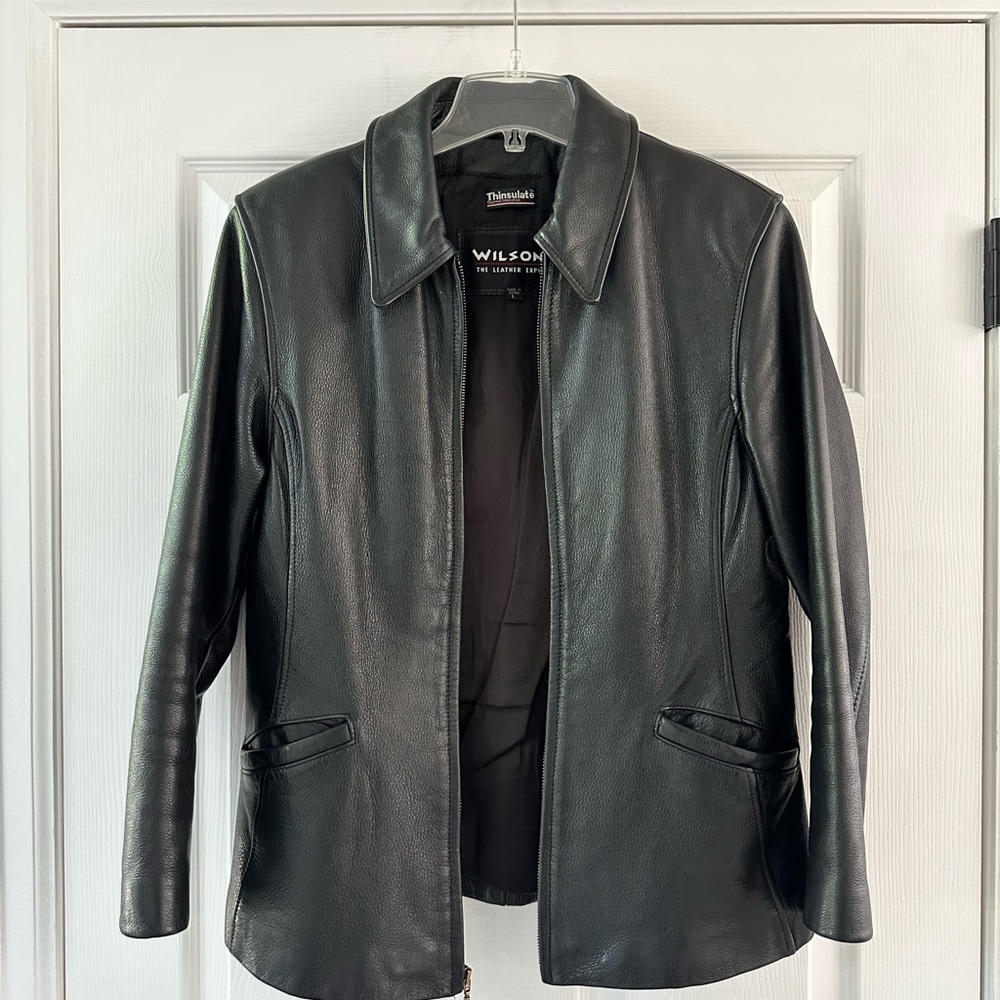 Wilson Black Leather Jacket